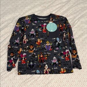 Kids little sleepies Disney villains shirt